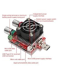 DROK - Controlador de carga USB y multímetro USB, 1