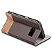 WenBelle for Galaxy S7 Case, Stand Feature,Double Layer Shock Absorbing Premium Soft PU Color Matching Leather Wallet Cover Flip Cases for Samsung Galaxy S7 (Classic Brown)