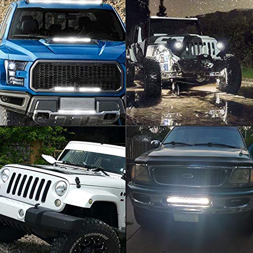 Led Light Bar 20 Inch Ultra-thin Spot Flood Combo Driving Light Ultra-thin Off Road Lights Single Row Light Bar Super Slim Led Bar for Truck ATV, UTV, SUV, Cars BraveWAY(9610B-20INCH) - Thumbnail 6