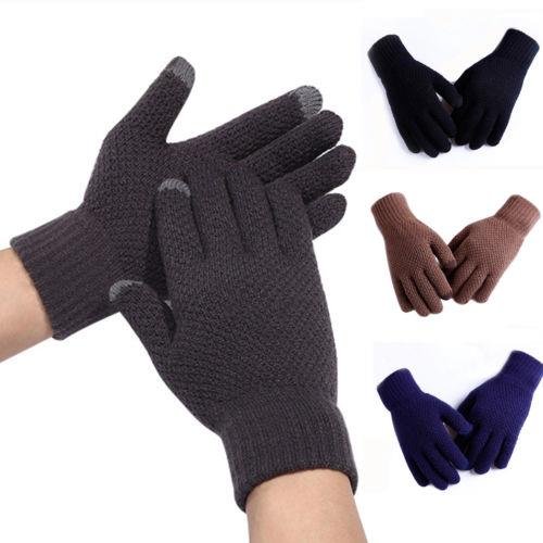 Winter Outdoor Riding Cycling Gloves Soft Thicken Knitted Touch Screen Texting Gloves for Smartphones PC Laptop Tablet Smart Touch-nology in Fingertips From WaitingU