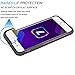 Tekcoo for iPhone 8 Case, Tekcoo iPhone 7 Cute Case, [Tbaron Series] Bumper Case Shock Absorbing Hard Hybrid Slim Thin Cute Cover [Scratch Proof] Plastic Shell + TPU Rubber Inner [Purple/Black]