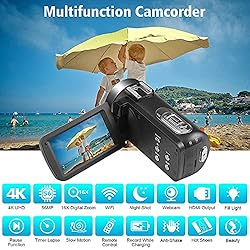 Video Camera Camcorder 4K 56MP Vlogging Camera with