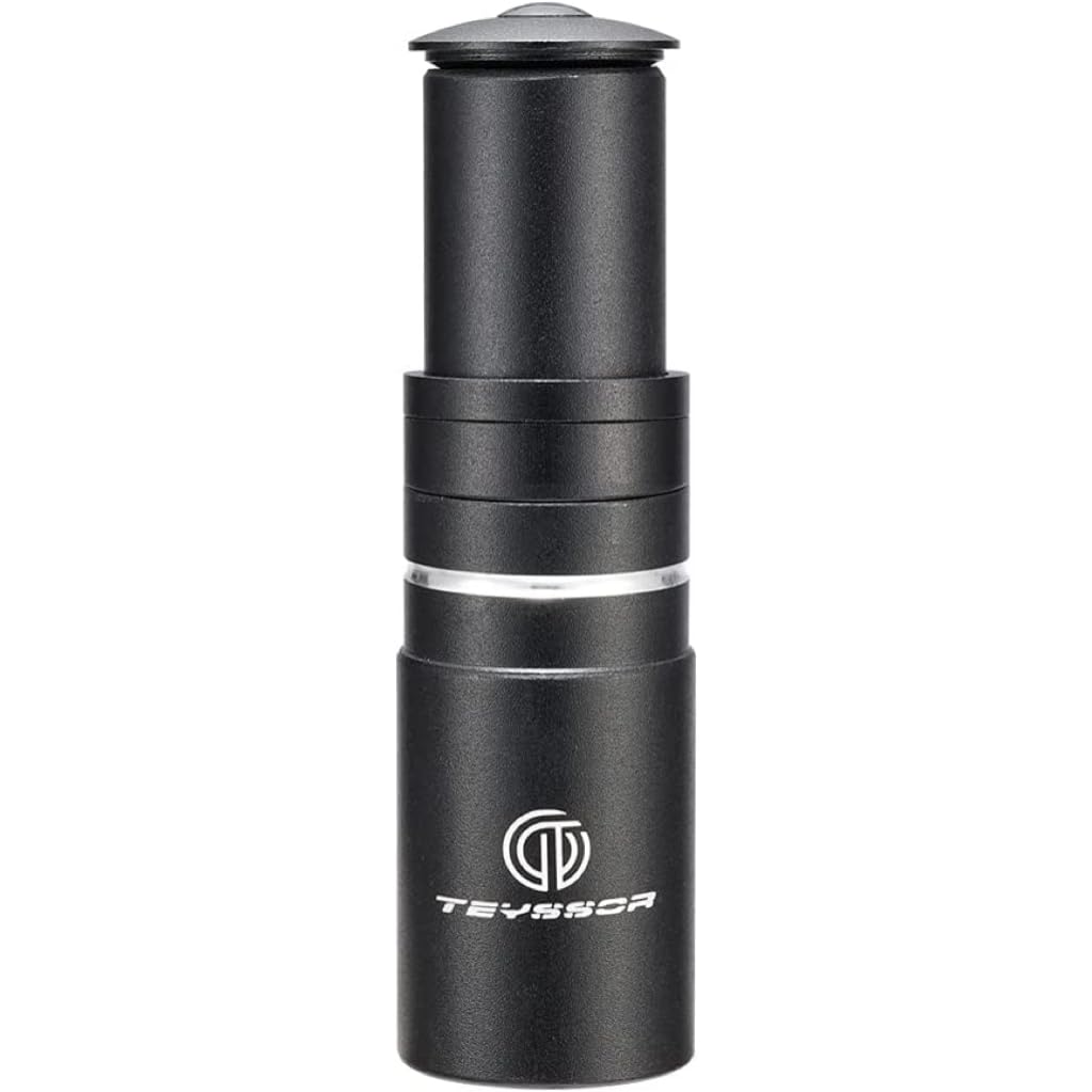 Teyssor Bike Stem Riser Aluminum Alloy Bicycle Fork Stem Extender 28.6mm 1-1/8’’ Handlebar Riser Adapter for MTB Road Bike