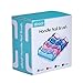EBOOT 4 Pieces Handle Plastic Nail Brush Nail Hand Scrubbing Cleaning Brush (Large, Multicolor)