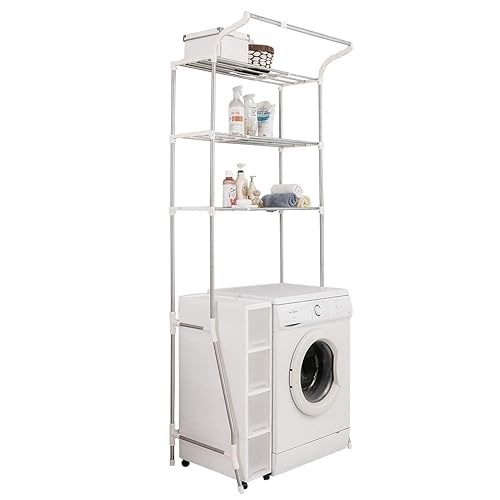 BAOYOUNI 3-Tier Laundry Room Shelf Over Washing Machine Storage