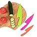 Plastic Kitchen Knife Set 3 Pieces and 3 colors for Kids, Safe Nylon Cooking Knives for Children, for Lettuce or Salads by GarMills