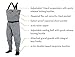 FROGG TOGGS Canyon II Breathable Stockingfoot Chest Wader, Gray, XX-Large