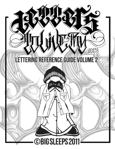 LETTERS TO LIVE BY VOLUME #2 Design Tattoo Flash Book by Big Sleeps (55-Pages)