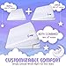Crib Wedge Pillow for Baby - Universal - 3 Elevation Options for Better Sleep | Aids in Relieving Reflux | Nasal Congestion | Feeding - Happy Baby and Happy Parents - Cotton Fabric w/Carry Case