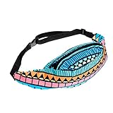 Oksale Womens Sports Hiking Running Belt Waist Bag Pouch Zipper Fanny Pack (D)