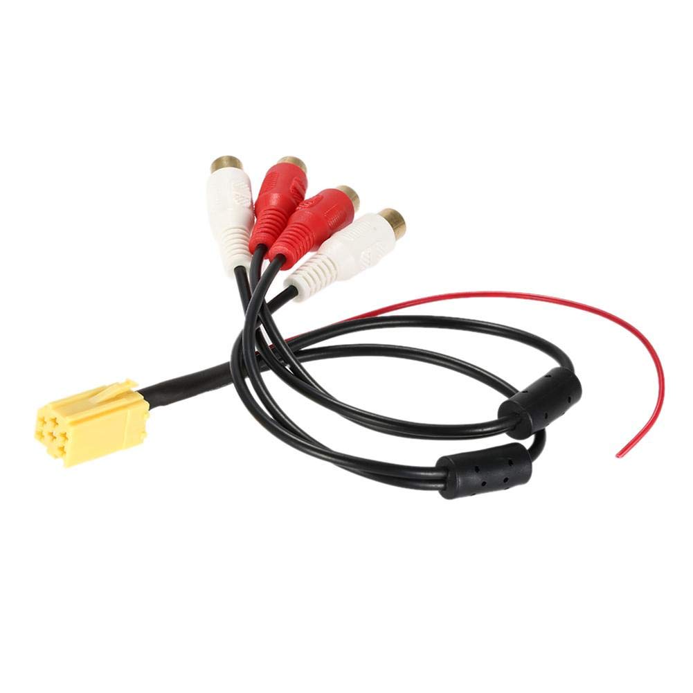 Photo 1 of Dweekiy 6 Pin ISO Aux Adapter, Mini, RCA, Auxiliary, Male to Female