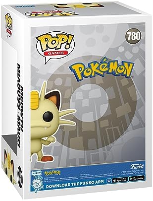 Funko pop! jogos: pokémon - meowth - figura colecionável de vinil - ideia para presente - mercadoria oficial - brinquedos para crianças e adultos - fãs de videogame - boneca para colecionadores e exposição