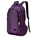 MarsBro Laptop Backpack, Business Travel College Backpack with USB Charging Port Water Resistant Anti Theft 15.6 Inch Bag for Women Men Purple