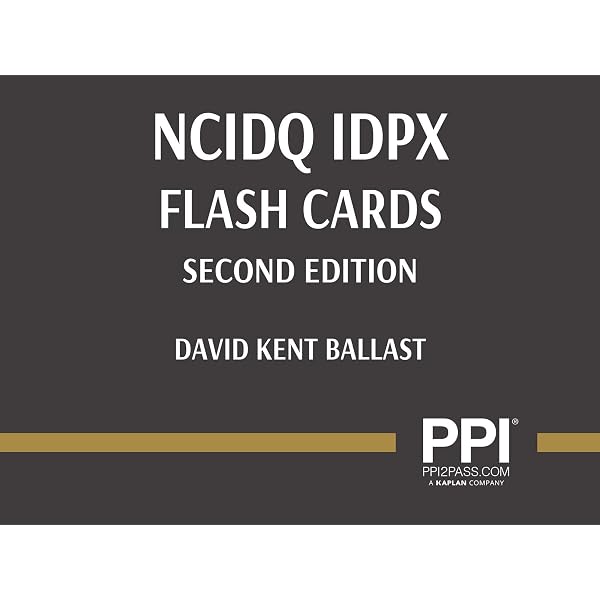 PPI NCIDQ IDFX Flash Cards (Cards), 2nd Edition – More Than 200