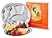 Happy Tiffin STAINLESS STEEL Plates, 4-Pack 9.5