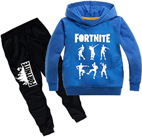 Fortnite Sweatshirt Set Girls Boys Kids Hooded Hoodies Pants