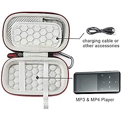 MP3 & MP4 Player Hard Carrying Case Compatible with
