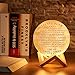 K KENON Engraved 3D Moon Lamp Anniversary Valentine‘s Gift for Wife, to My Wife Birthday Gifts from Husband, Personalized 5.9 Inch 3D Printing Moon Light Gift for Wife Mother's Day Christmas Gift