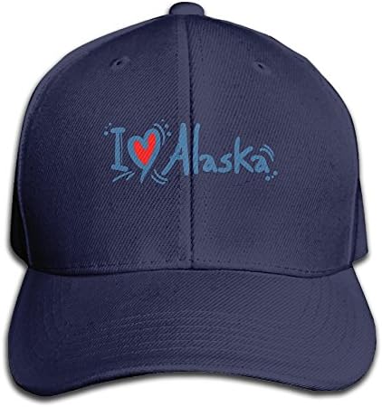 I Love Alaska Mens&amp;womens Fashion Sun Cap Baseball Cap