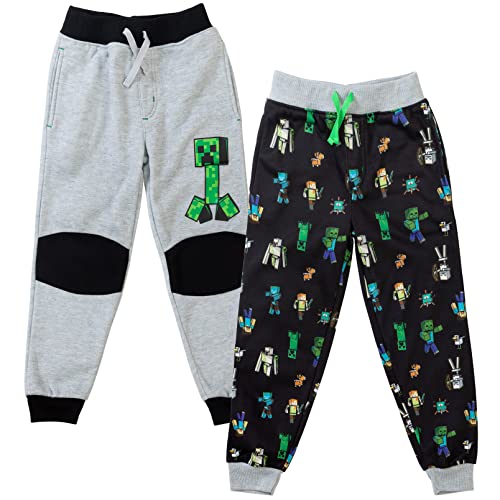 Minecraft Fleece 2 Pack Jogger Pants Little Kid to Big
