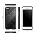 L-FADNUT for iPhone 5S Case/iPhone SE 2016 Case, [Carbon Fiber Lines] TPU Silicone Ultra Slim Back Case,Shock Absorbing Bumper Protective Case Cover for Apple iPhone 5/5S/SE 2016 Black