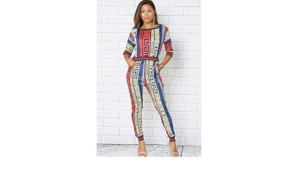 geo print jumpsuit