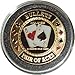 Hand Painted Poker Card Guard Protector - Bullets
