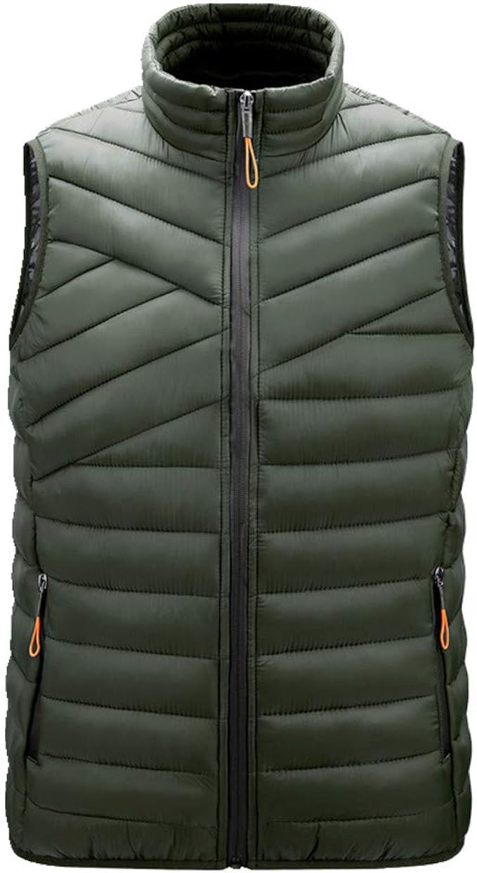 Men's Vest Coat Shoulder Coat Men's Cotton Padded Jacket Amazon.co.uk