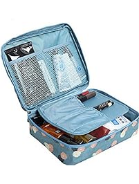 JIARUO Multi-function Makeup Cosmetic Bag Toiletry Travel Kit Organizer