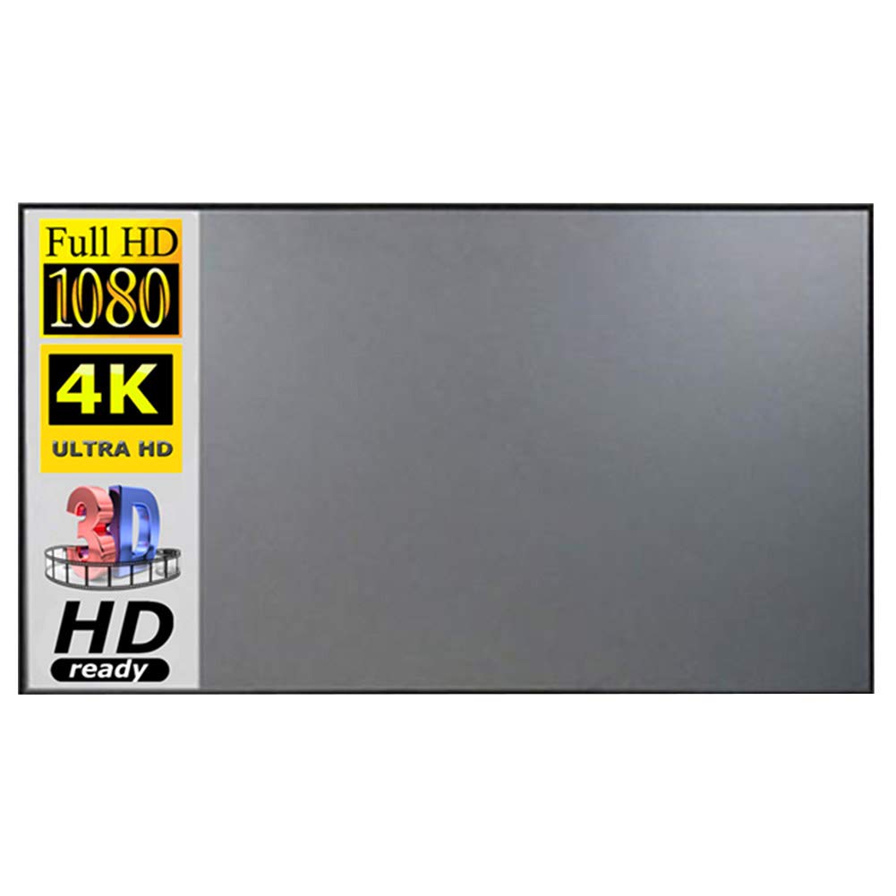 KOET Projector Screen, Portable Projector Screen 16:9 HD 4K Foldable Anti-Crease Portable Projection Movies Screen for Home Theater Indoor HD Outdoor Projector Screen