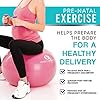 Exercise Fitness Swiss Yoga Ball - Anti Burst Extra thick with Hand Pump for Home Gym - Birthing Ball for Yoga, Pilates…