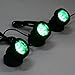 Deckey Solar Powered RGB LED Landscape Spotlight Outdoor Security Night Light Solar Fish Tank Light, Adjustable Lighting Angle( Pack of 3 )