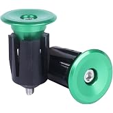 YANRUHFL 2 Pcs Bar End Plugs Aluminum Bar Ends Handlebar End Plugs Handlebar Caps for Road Bike Mountain Bike MTB