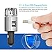 Acekool Car Air Purifier, Car Air Freshener with Dual USB Charging Ports,Ionic Air Purifier Remove Dust,Cigarette Smoke,Bacteria and Bad Odors - Ideal for Auto or RV