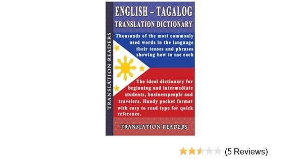 English Tagalog Translation Dictionary And Phrasebook Readers