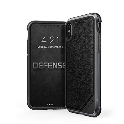 Capa Para Iphone X Defense Lux Couro Preto