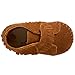 Minnetonka Front Strap Bootie (Infant/Toddler),Brown,2 M US Infant