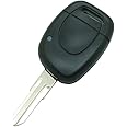 SEGADEN Replacement Key Shell Compatible with Renault Clio Kangoo Twingo Master 1 Button Keyless Entry Remote Key Case Fob VAC102 Blade PG352C