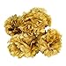 Wisehands Tissue Pom Poms Party Decorations for Weddings, Birthday Parties and Baby Showers, Set of10, Gold.