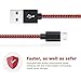 Akaho Micro USB Cable, 10' Extra Long Nylon Braided High Speed 2.0 USB to Micro-USB Charging Cables Android Fast Charger Cord for Samsung Galaxy S7 Edge/S6/S4, Note 5/4/3, etc. - Black/Red - 3 Piece