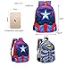 School Backpack for Boys Kids Schoolbag Student Bookbag Rucksack Waterproof Shoulder Bag Daypack with Anime Super Hero (A03, Large:16.5x12.6x5.5 in)