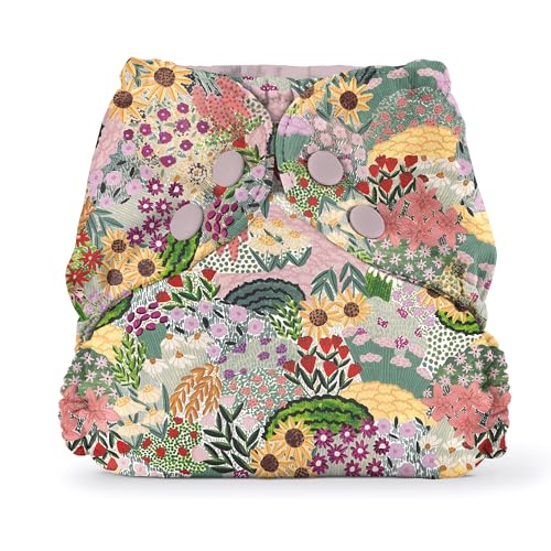 Photo 1 of Esembly Cloth Diaper Outer, Waterproof Swim Cloth Diaper Cover, Leak-Proof and Breathable Layer Over Prefolds, Flats or Fitteds, Reusable with Snap Closure - Size 2 (18-35lbs), Botanic Garden