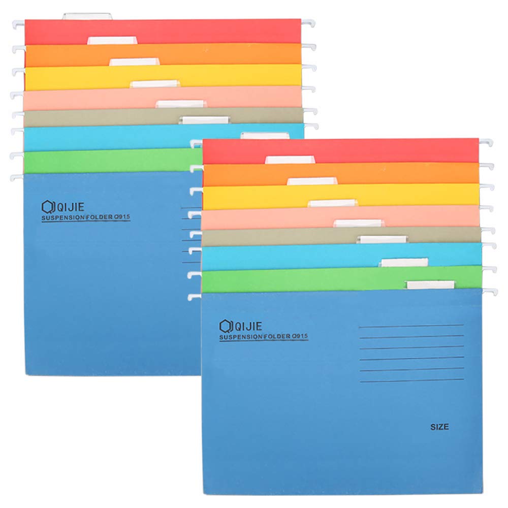 Aoory Dossier Suspendus B4 En Plastique Document Foolscap En Plastique Couleur Aléatoire Paquet Lot de 16
