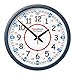 EasyRead Time Teacher Children's Classroom Wall Clock showing 12 & 24 hour time, 14