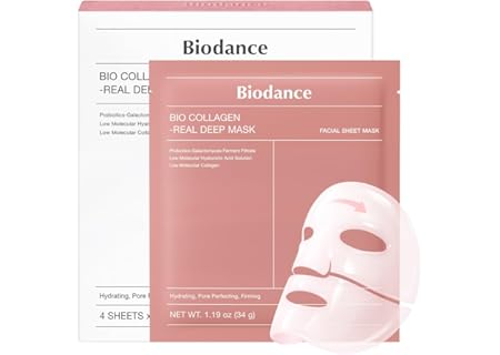 BIODANCE Bio-Collagen Real Deep Mask, Hydrating Overnight Hydrogel Face Mas...