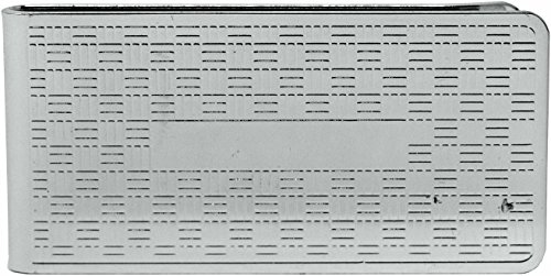 Silver Cross Pattern Stainless Steel Boxed Money Clip