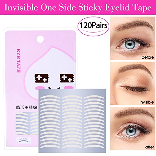 INS HOT Natural Invisible Fiber Single Side Sticky Eyelid Tape Stickers – Instant Eyelid Lift Without Surgery – Perfect…