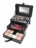 Cameo Matte All-in-one Makeup Kit, Crocodile Leather, Black