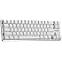 Qisan Gaming Keyboard Mechanical Wired Keyboard Cherry MX Brown Switch Backlight keyboard 68-Keys Mini Design White