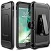 iPhone 7 Plus Case, YOUMAKER Full-body Rugged Belt Clip Holster Case with Built-in Screen Protector for Apple iPhone 7 Plus (2016) 5.5 inch - Black/Black